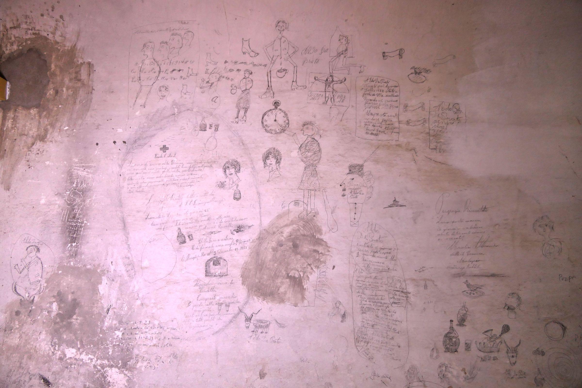 Graffiti antiche prigioni Museo Civico Barga